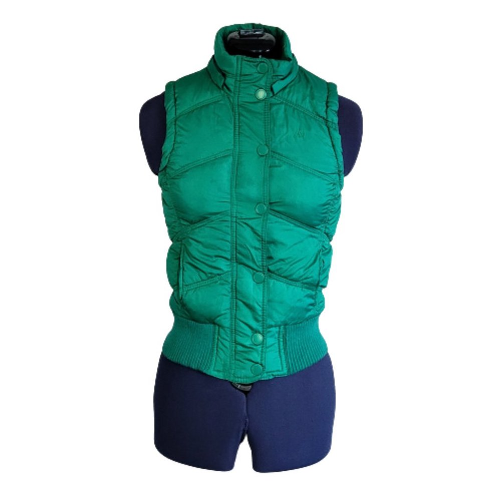 Aeropostale Green Puffer Vest Women's Size X Small